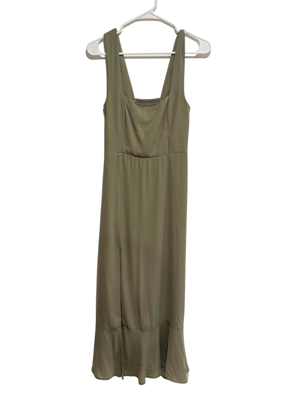 SHOW ME YOUR MUMU Claire Bridesmaid Midi Dress In Moss Green Small - Picture 3 of 9